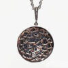 14 Karat White Gold Sapphire and Diamond Starry Night Pendant
