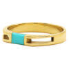 14 Karat Yellow Gold Turquoise | Gold Ring left side