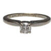 14 Karat White Gold Diamond Solitaire Ring
