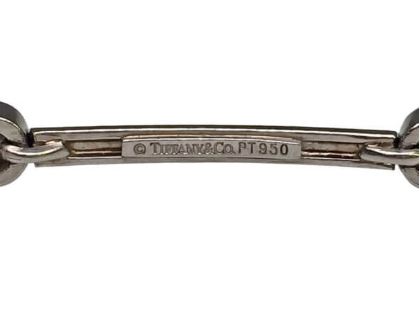 Tiffany & Co. Platinum Diamond Station Bracelet