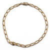 18 Karat Yellow Gold 8" Paperclip Style Bracelet