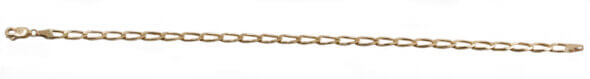 18 Karat Yellow Gold 8" Paperclip Style Bracelet