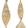 14 Karat Yellow Gold Propeller Dangle Earrings