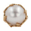 18MM Mabe Pearl Ring in 14 Karat Yellow Gold