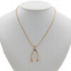 14 Karat Yellow Gold Wishbone Pendant (Pendant Only)