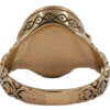 Antique 9 karat yellow gold Victorian Peridot Poison Ring