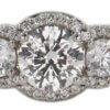 Platinum Three Stone Diamond Engagement Ring