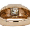 Mens Vintage 2 tone 0.85 Carat Diamond Ring