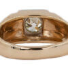 Mens Vintage 2 tone 0.85 Carat Diamond Ring