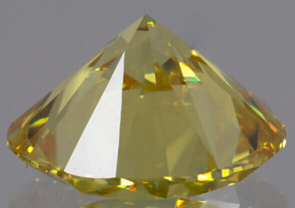 loose round natural color vivid yellow 2.05 carat loose diamond