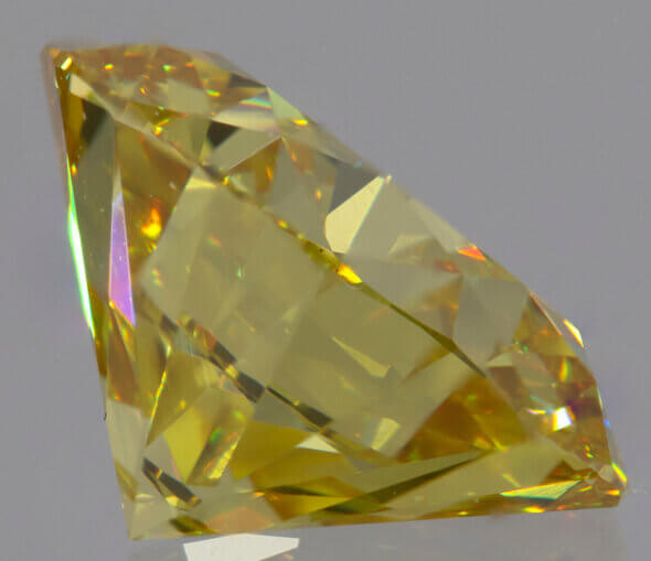 loose round natural color vivid yellow 2.05 carat loose diamond