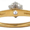 Tiffany & Co. Solitaire Diamond Ring in 18 Karat Yellow Gold and Platinum