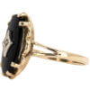Oval Onyx Ring in 10 Karat Yellow Gold