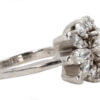 Vintage Diamond Ring with 6 Round Diamond and 6 Marquee, set in Platinum
