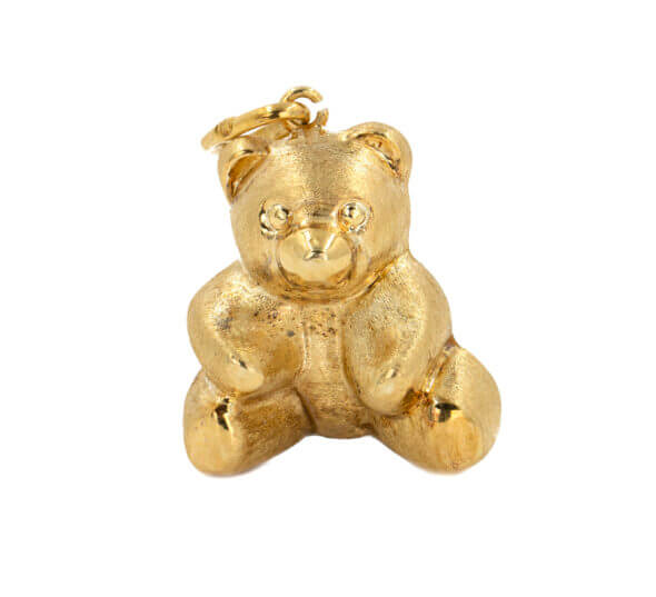14 Karat Yellow Gold Teddy Bear Charm/Pendant