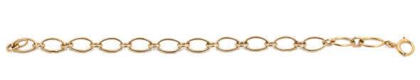 14 Karat Yellow Gold Oval Link Bracelet