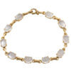 14 Karat Yellow Gold Moonstone Bracelet