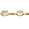 14 Karat Yellow Gold Moonstone Bracelet