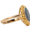 10 & 22 Karat Yellow Gold Hematite Ring