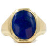 14 Karat Yellow Gold Lapis Ring