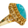 Retro Turquoise Ring in Yellow Gold