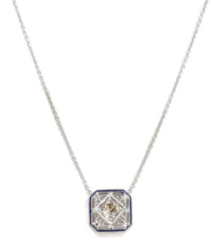 Vintage .30 Carat Diamond Pendant in White Gold