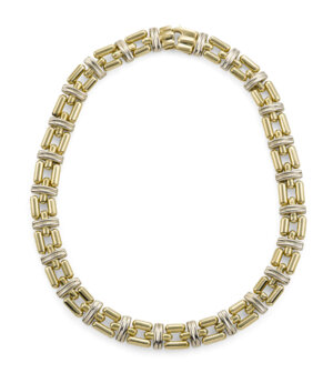 18k 2 tone Chimento Gold Necklace