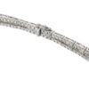 18 Karat white Gold Diamond Knot Necklace, by Staurino Fratelli, clasp