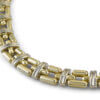 18k 2 tone Chimento Gold Necklace, close up