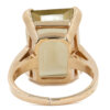 14 Karat Yellow Gold Emerald Cut Citrine Ring