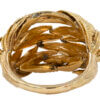 18 Karat Yellow Gold Leaf Ring