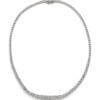 Platinum Diamond Graduated "Tennis" Necklace, 15 carat total weight