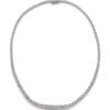 Platinum Diamond Graduated "Tennis" Necklace, 15 carat total weight