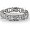 Platinum 9.58 Carat Diamond Art Deco Bracelet