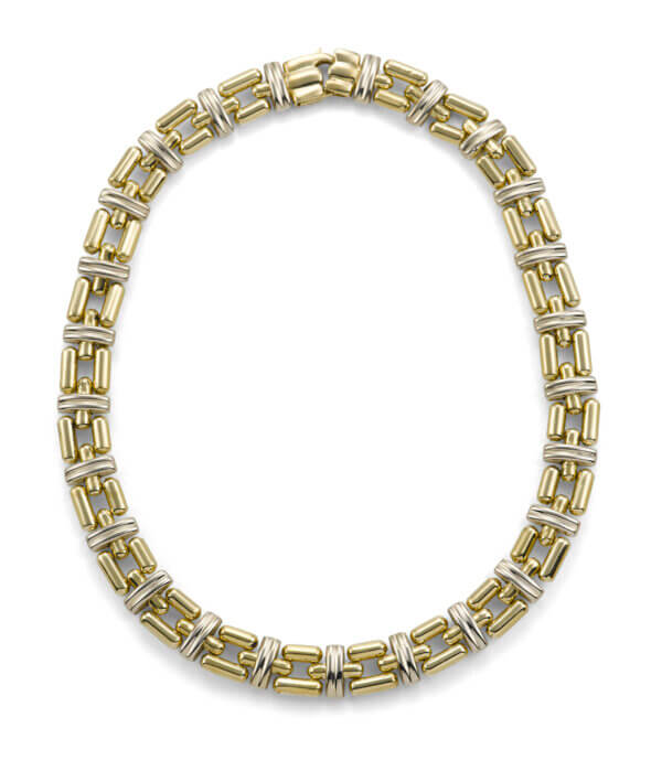 18k 2 tone Chimento Gold Necklace