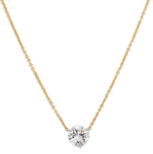 1 Carat SI2 Diamond Pendant set in Platinum