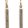 14 Karat Yellow Gold Pearl Lingerie Earrings