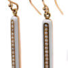 14 Karat Yellow Gold Pearl Lingerie Earrings