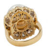 18 Karat Yellow Gold South Sea Pearl and Diamond Ring, back view