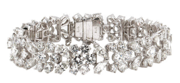 Platinum 26 Carat Diamond Bracelet