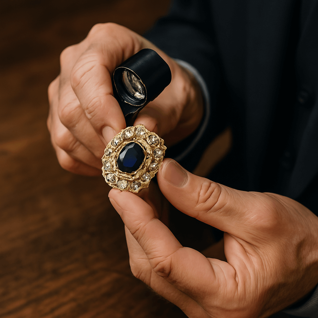 Estate Jeweler Appraising Jewelry