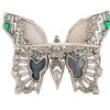 J.E. Caldwell Art Deco diamond butterfly brooch
