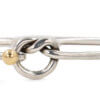 Tiffany Silver & 18 Karat Knot Bangle Bracelet