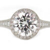Platinum 2.27 Carat H VS2 Diamond Engagement Ring with GIA report