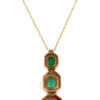3 Stack .36 Carat Emerald Necklace