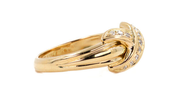 18 Karat Tiffay 'X' Diamond Ring