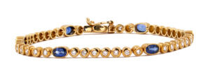 Diamond and Sapphire Bracelet