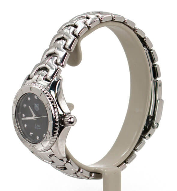 Tag Heuer Ladies Stainless Steel Link Model Quartz Watch with Diamond Dial