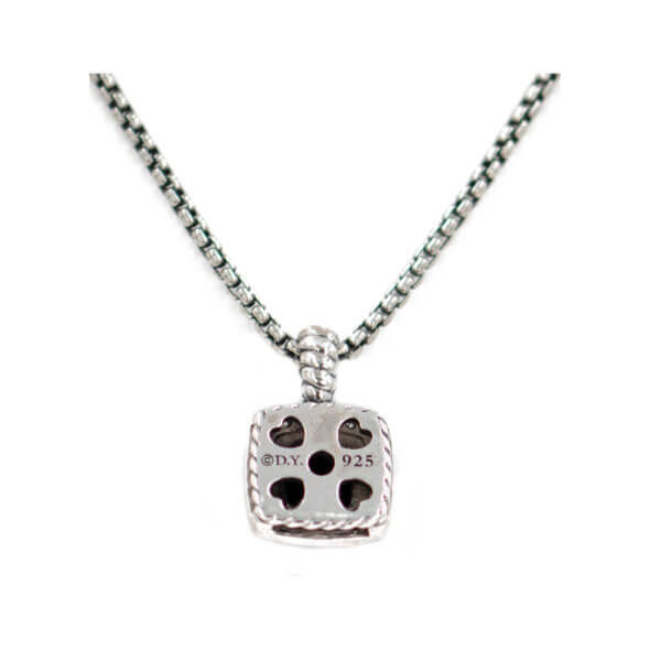 David Yurman Onyx Neck Back David Yurman Sterling Silver Onyx and Diamond Necklace