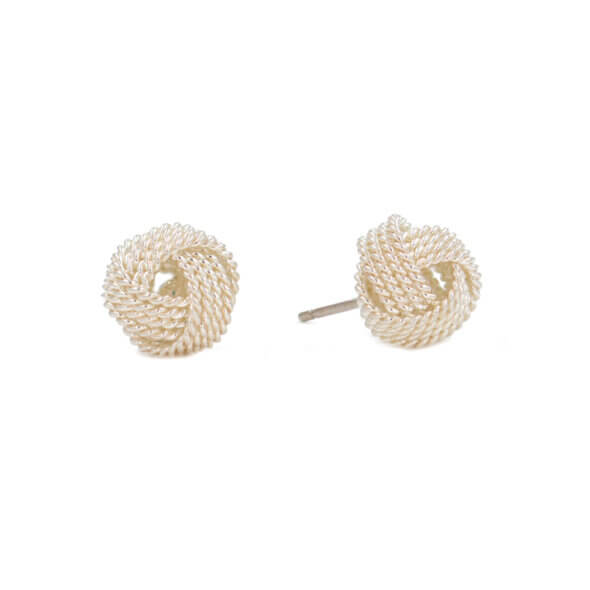 Tiffany & Co. Silver Knot Stud Earrings